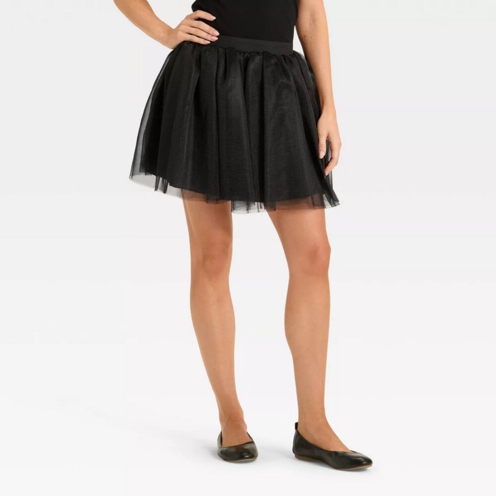 Womens Black Tutu Skirt Adult One Size Fits Most Dance or Costume New With Tags